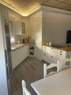Una cocina o zona de cocina en Casita coqueta en Agua Amarga