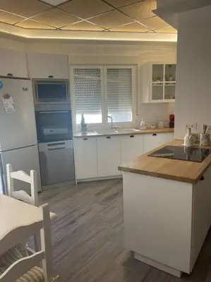 Una cocina o zona de cocina en Casita coqueta en Agua Amarga