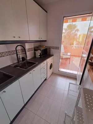 Una cocina o zona de cocina en Ático Chipre naturist FKK Vera-playa