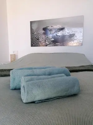 Cama o camas de una habitación en Apartamento Viento Del Sur