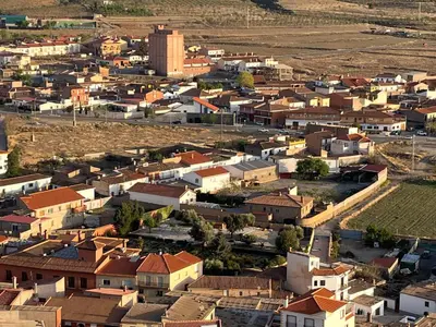Vista general de La Calahorra o vista desde el apartamento