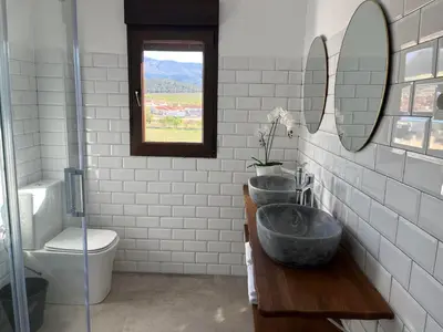 Un baño de Apartamentos Torreón de Manuela