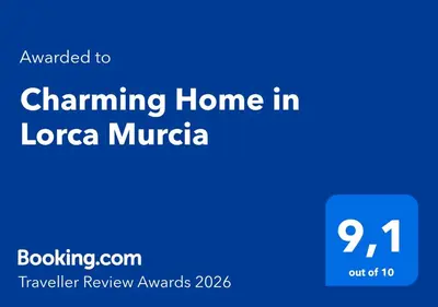 Certificado, premio, señal o documento que está expuesto en Charming Home in Lorca Murcia