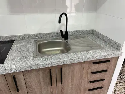 Una cocina o zona de cocina en Agradable casa de campo