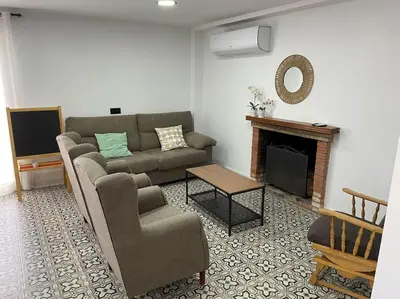 Zona de estar de Agradable casa de campo