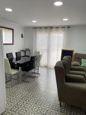 Zona de estar de Agradable casa de campo