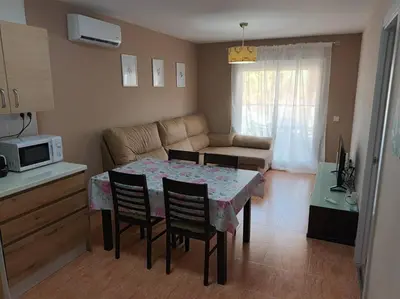 Una cocina o zona de cocina en Altas Entinas Almerimar Two bedroom apartment with parking, Wi-Fi and Pool