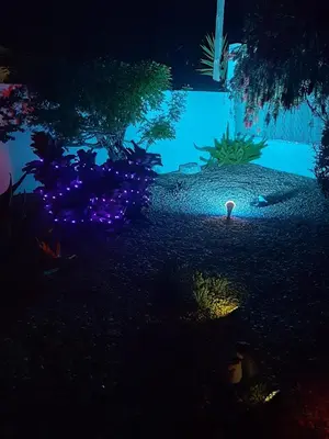 Jardín al aire libre en Casa Sol y Luna