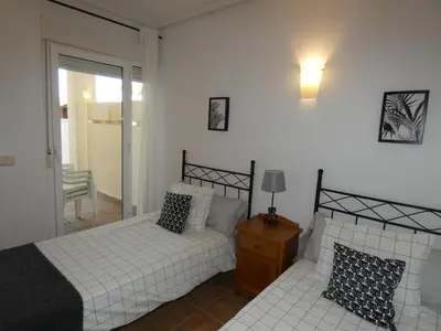 Cama o camas de una habitación en La casita de Vera