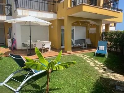 Jardín al aire libre en La casita de Vera