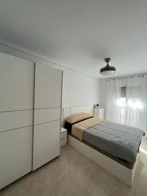 Cama o camas de una habitación en Ático duplex con Vista Mar y Terraza Privada a 200m de la playa hasta 6 personas