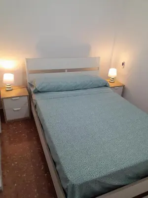 Cama o camas de una habitación en apartamento vista al mar piscina playa 3 min