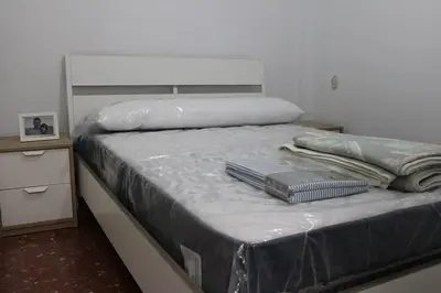 Cama o camas de una habitación en apartamento vista al mar piscina playa 3 min