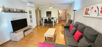 Una televisión o centro de entretenimiento en Apartamento Los Flamencos