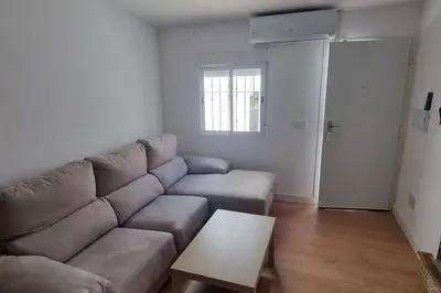 Zona de estar de Preciosa casa Mojacar centro.