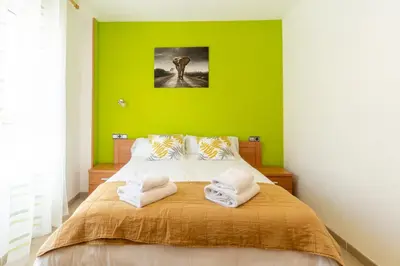 Cama o camas de una habitación en Trendy Homes Colinas de Aguadulce