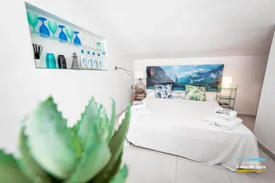 Una televisión o centro de entretenimiento en SUITE DE SAN JOSE