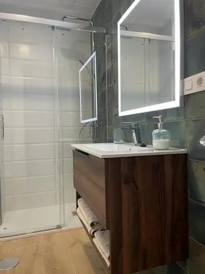 Un baño de Apartamentos La Hormiga Deluxe