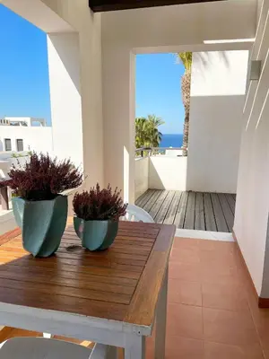 Un balcón o terraza de Casas de la Loma, Macenas Resort