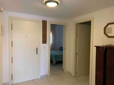 Cama o camas de una habitación en Jardines Nuevo Vera: 1ª línea playa