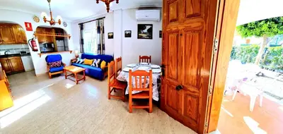 Una cocina o zona de cocina en Dúplex 3 Dormitorios VERAMAR 5 Vera Playa primera línea de playa con vistas al mar